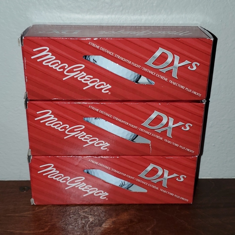 MacGregor DXs Golf Balls 3 Packages of 3 Balls Each (Each)